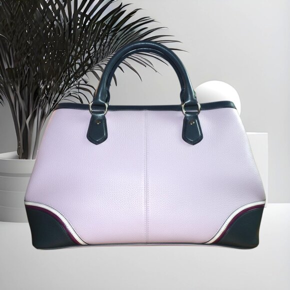 Coach Colorblock Pebbled Leather Satchel – #F1082–F15145, Multi-Tone Ltd Ed. - Picture 2 of 9
